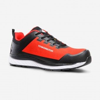 Sapato de Seguran�a em TPU Vermelho com Biqueira de Alum�nio Super Set Red S1P ToWorkFor