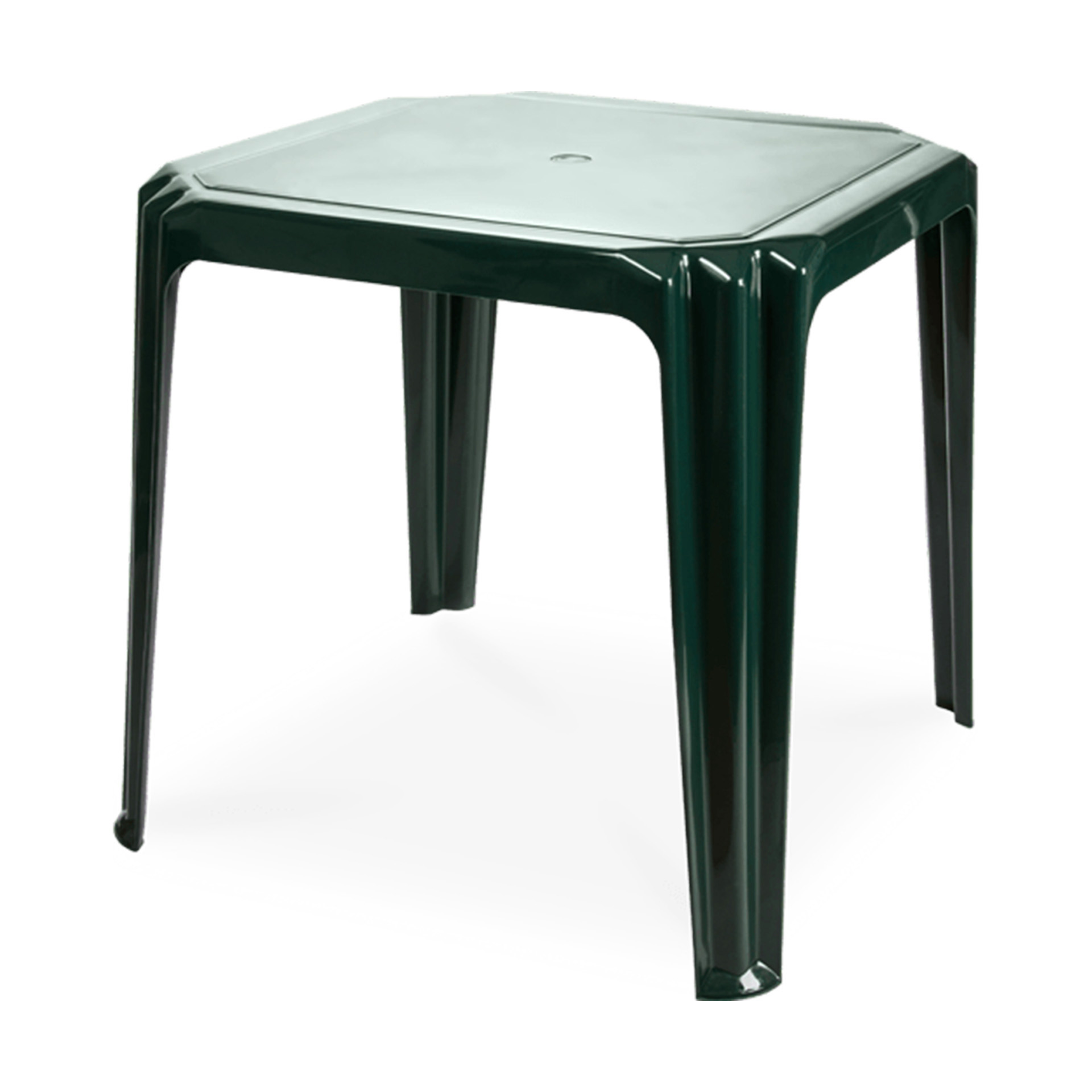 Mesa de Jardim Quadrada Resina Verde 75x75cm Joluce