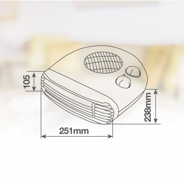 Aquecedor Horizontal Besah 2000W Niaros GSC Aquecedor Horizontal Besah 2000W Niaros GSC