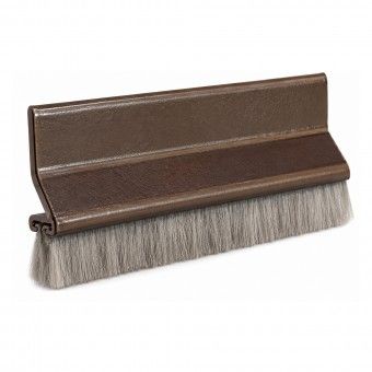R�gua Veda Portas Adesivo com Escova 90cm Alum�nio Castanho