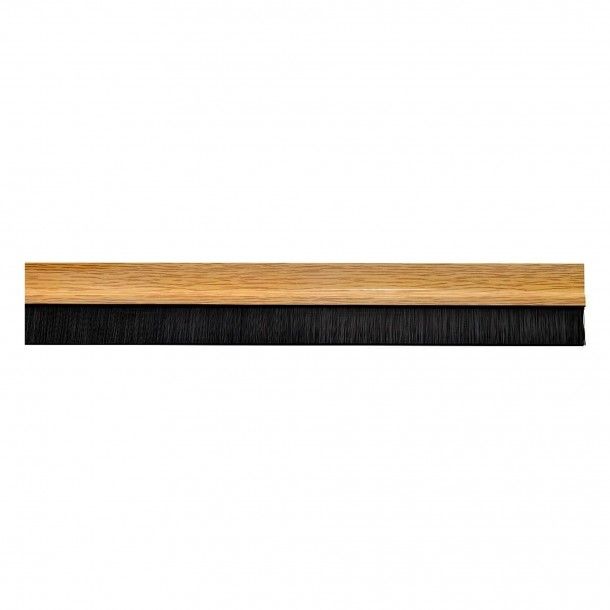 Régua Veda Portas Adesivo com Escova 100cm PVC Carvalho Régua Veda Portas Adesivo com Escova 100cm PVC Carvalho