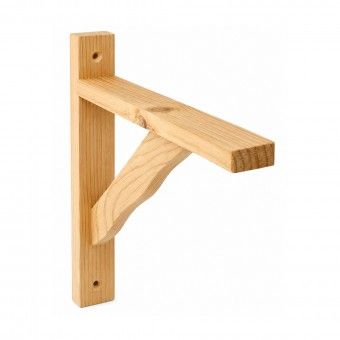 Suporte de Prateleira 230x280mm 95Kg Madeira Pinho