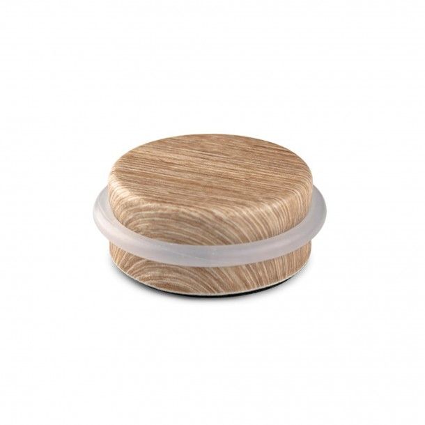 Batente de Porta Adesivo 46x18mm Metálico Nogueira Batente de Porta Adesivo 46x18mm Metálico Nogueira