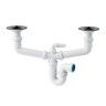 Sif�o de Banca 2 Pias com V�lvulas 115mm S-232 Jimten