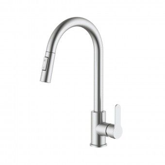Monocomando de Cozinha Drop Easy Fix Inox Escovado Mebra