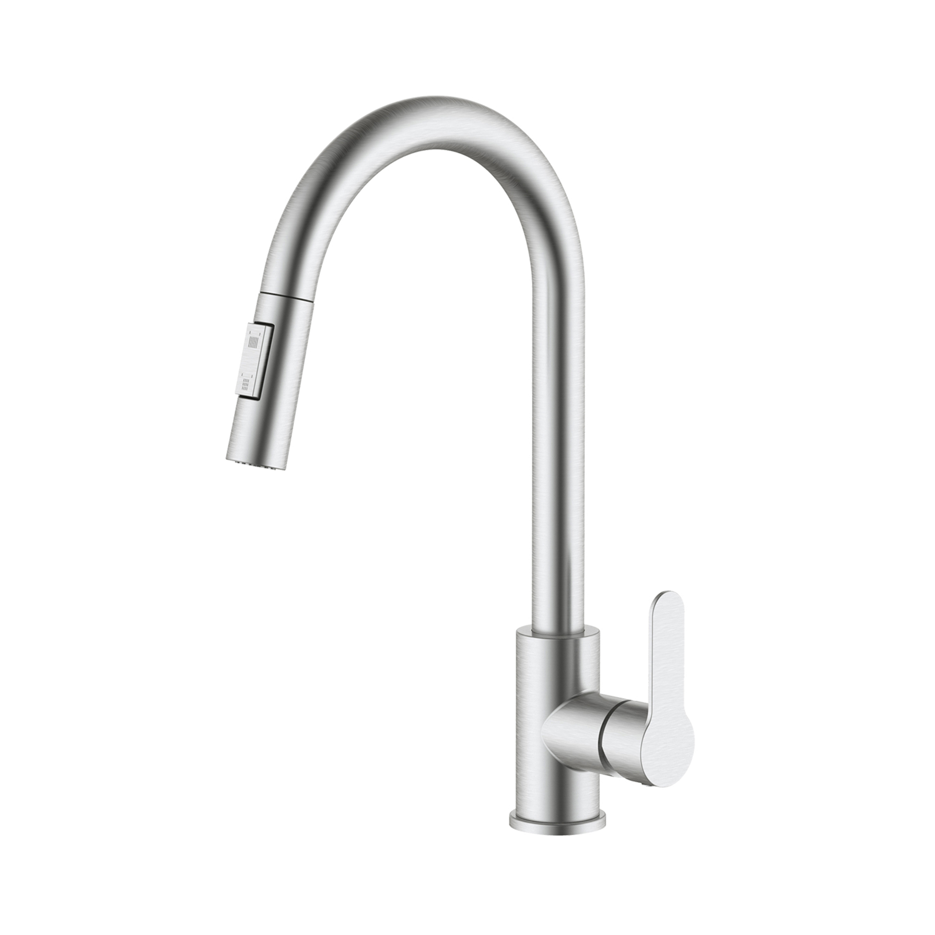 Monocomando de Cozinha Drop Easy Fix Inox Escovado Mebra