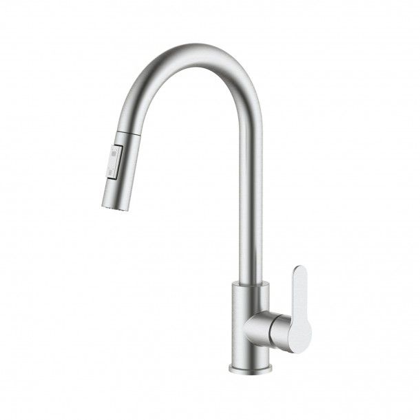 Monocomando de Cozinha Drop Easy Fix Inox Escovado Mebra Monocomando de Cozinha Drop Easy Fix Inox Escovado Mebra