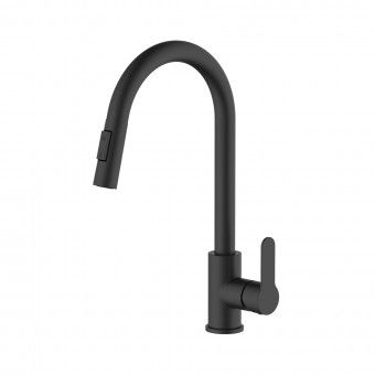 Monocomando de Cozinha Drop Easy Fix Preto Mebra