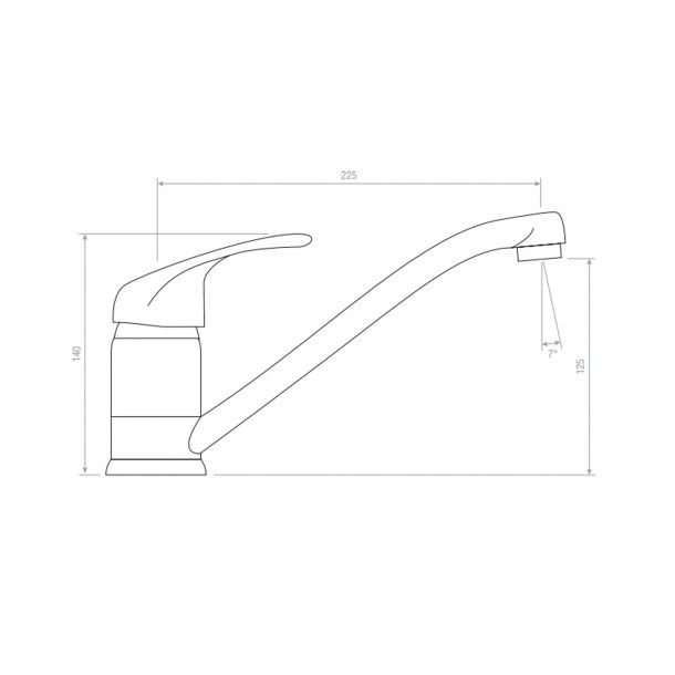 Monocomando para Cozinha Bica Baixa Grove Mebra Monocomando para Cozinha Bica Baixa Grove Mebra
