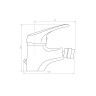 Monocomando para Bid� Grove Mebra