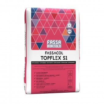 Cimento Cola Fassacol Topflex S1 Branco 25Kg Fassa