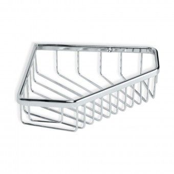 Saboneteira de Canto Krom 17x17x4.5cm Inox Tatay