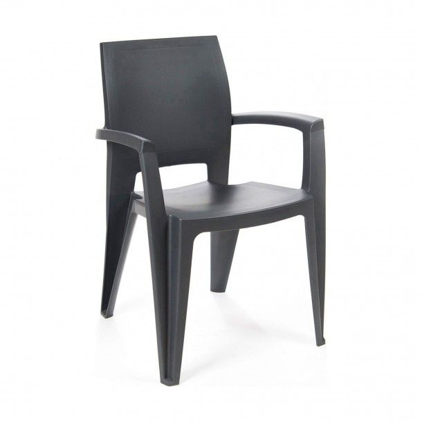 Cadeira Elegance Lisa com Braços Resina Cadeira Elegance Lisa com Braços Resina