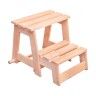 Banco Escadote Dobr�vel 500x420x585mm Madeira Astigarraga