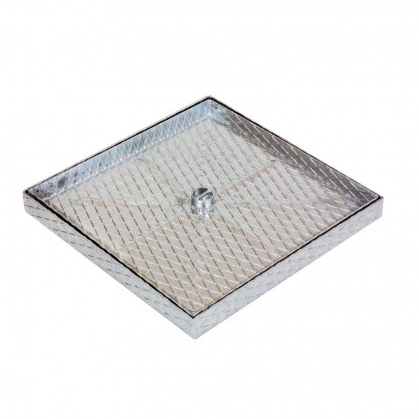 Tampa de Saneamento Xadrez 400x400x40mm Rebaixada A15 25mm Tampa de Saneamento Xadrez 400x400x40mm Rebaixada A15 25mm