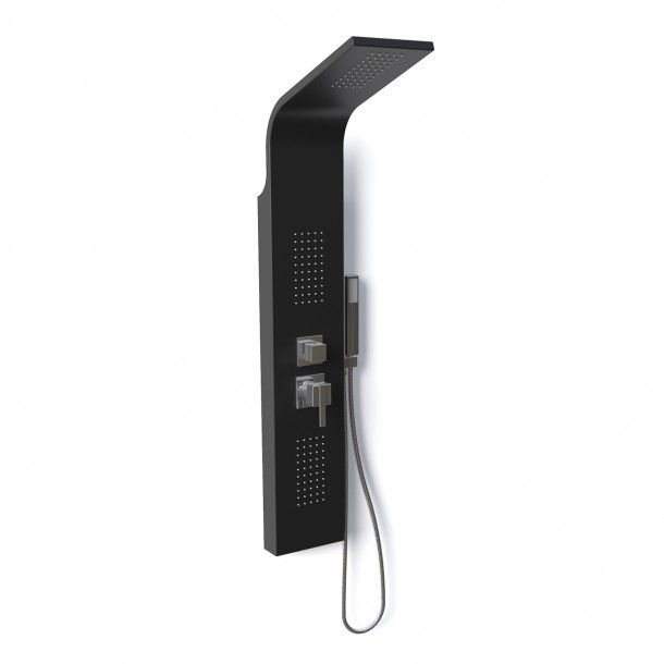 Coluna de Duche Preto Mate 200x1195mm AFJ Coluna de Duche Preto Mate 200x1195mm AFJ