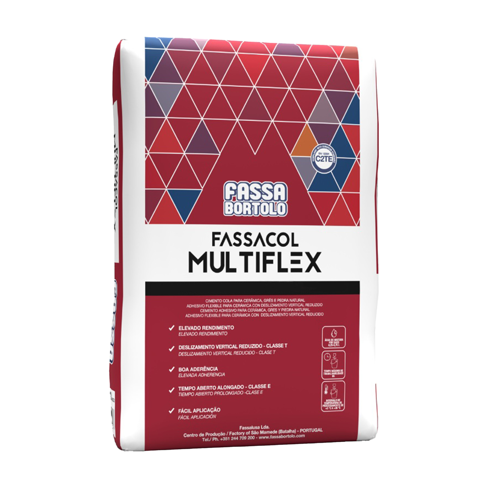 Cimento Cola Fassacol Multiflex Cinza 25Kg Fassa