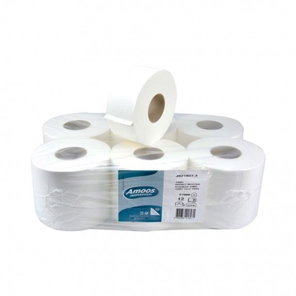 Papel Higiénico Industrial Jumbo 12 Rolos Papel Higiénico Industrial Jumbo 12 Rolos