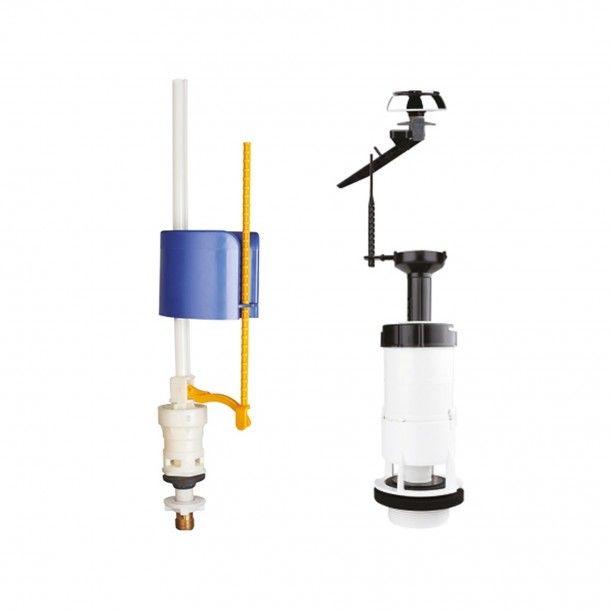 Kit Descarga Simples com Entrada de Água Inferior Uni Bottom e Push ECO OLI Kit Descarga Simples com Entrada de Água Inferior Uni Bottom e Push ECO OLI