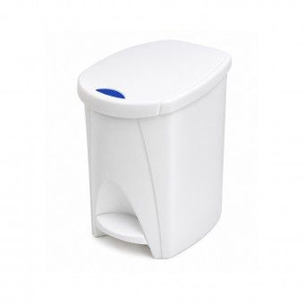 Balde de Lixo WC Pl�stico Branco 7L