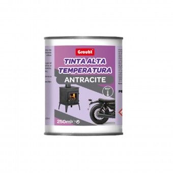 Tinta Alta Temperatura Antracite Mate 250ml Grouht