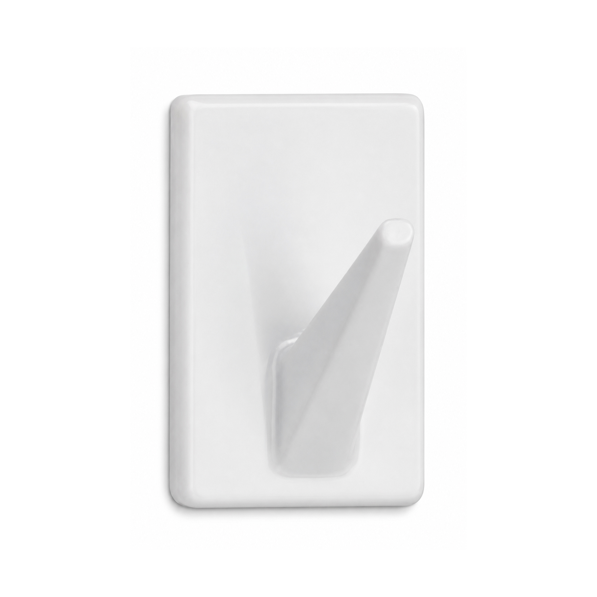 Cabide Adesivo 18x30x18mm PVC Branco 4 Uni