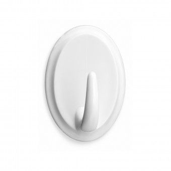 Cabide Adesivo 32x45x21mm PVC Branco 2 Uni Cabide Adesivo 32x45x21mm PVC Branco 2 Uni