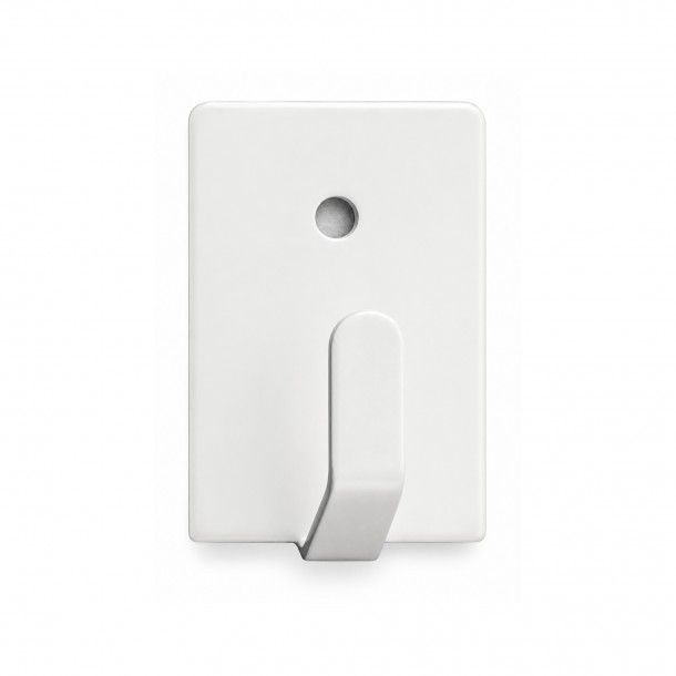 Cabide Adesivo 26x18x12mm Inox Branco 4 Uni Cabide Adesivo 26x18x12mm Inox Branco 4 Uni