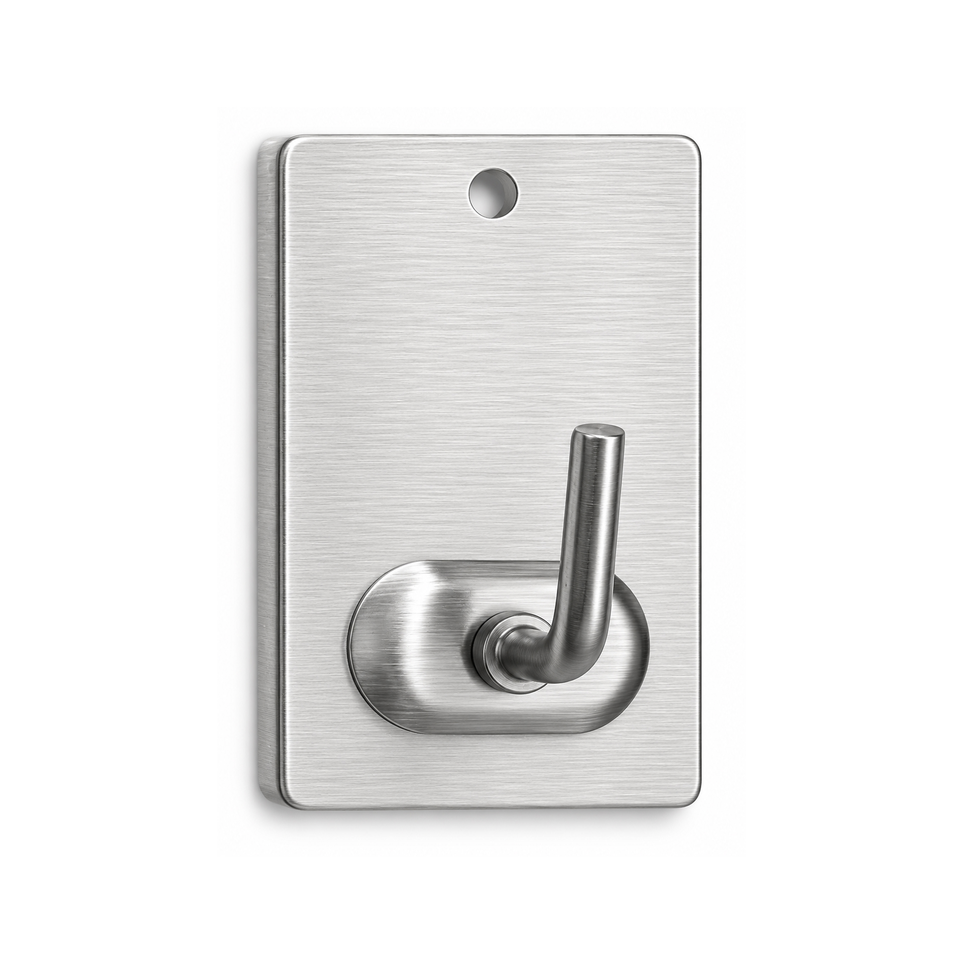Cabide Adesivo 41x25x17mm Inox 2 Uni