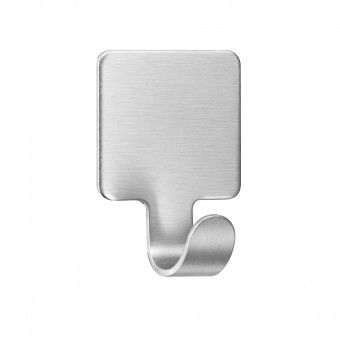 Cabide Adesivo 46x32x24mm Inox 2 Uni