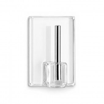 Cabide Adesivo 17x25x12mm PVC Transparente 4 Uni Cabide Adesivo 17x25x12mm PVC Transparente 4 Uni