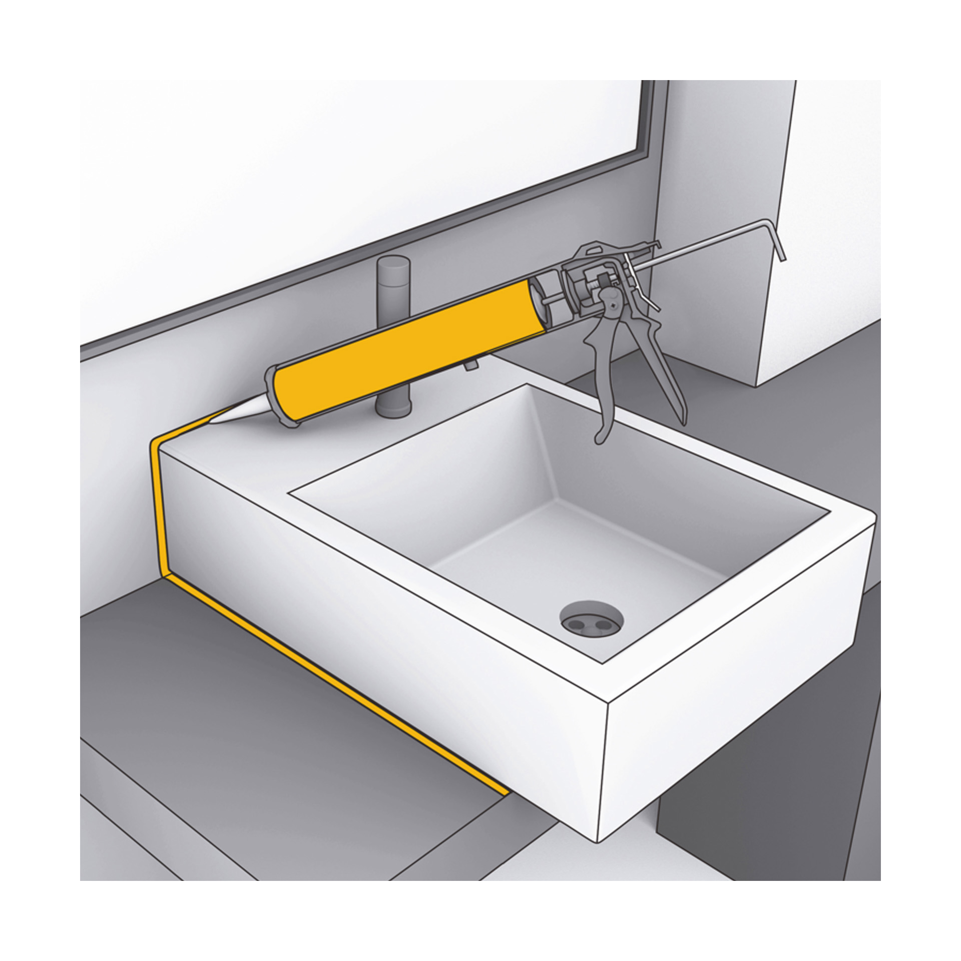 Silicone Sanitário Acético Sanisil 300ml Sika