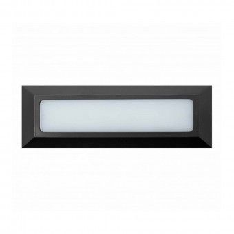 Aplique LED Saliente Retangular IP65 3W 180Lm Antracite Maxled Aplique LED Saliente Retangular IP65 3W 180Lm Antracite Maxled