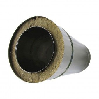 Tubo Inox Parede Dupla 1M � 80x130mm