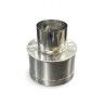Manguito Uni�o Simples F�mea a Duplo 80-130mm Inox Nortuflex
