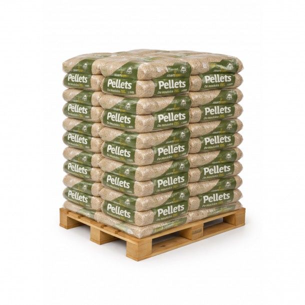 Palete de 65 Sacos de Pellets EN Plus Steampower