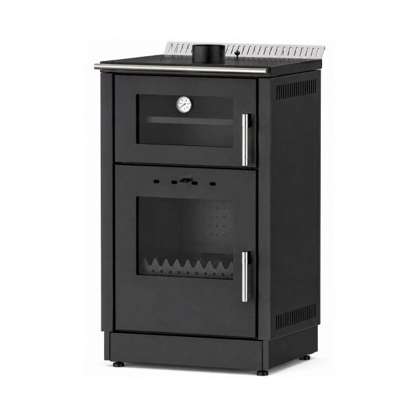 Salamandra a Lenha e Pellets Chapa com Forno 10Kw Colorado Delba Salamandra a Lenha e Pellets Chapa com Forno 10Kw Colorado Delba