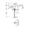 Monocomando para Lavat�rio Essence Tamanho S Preto Grohe