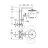 Coluna de Duche Termost�tica Tempesta System 250 Preto Mate Grohe