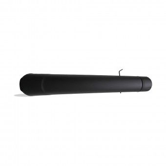 Tubo Com Registo Inox Preto � 120x1000mm