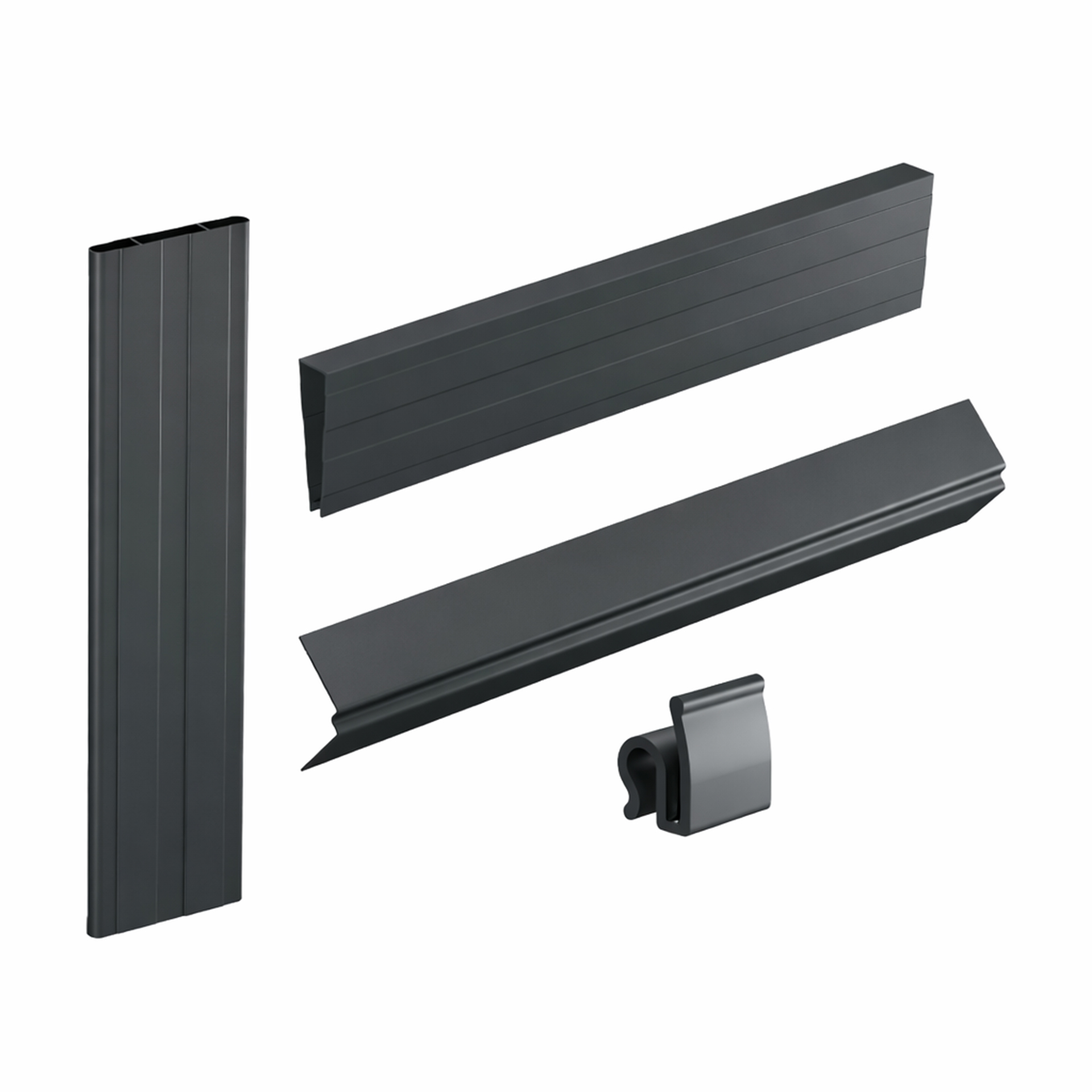 Kit de Ocultação para Rede Metálica PVC Cinza Jaben