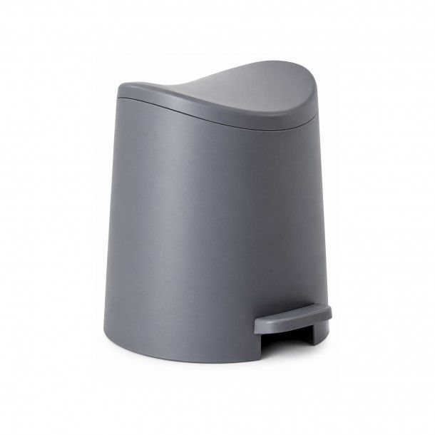 Balde de Lixo WC 3L Pl�stico Cinza Tatay