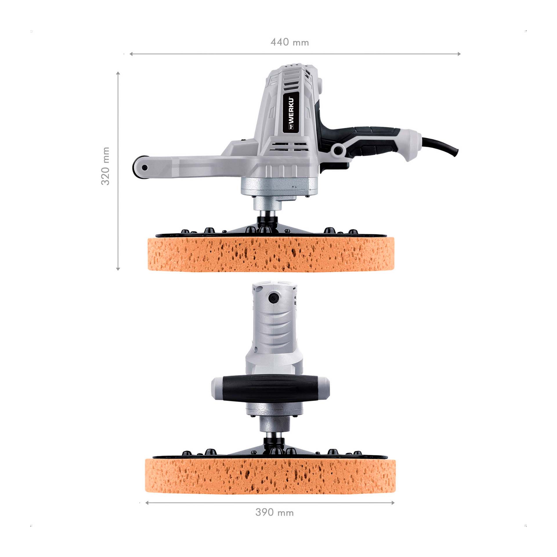 Lixadora Circular 390mm 710W M6 110RPM WK401090 Werku