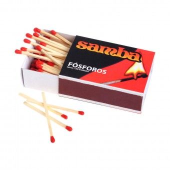 F�sforos Samba 5,5Cm - 4 Caixas