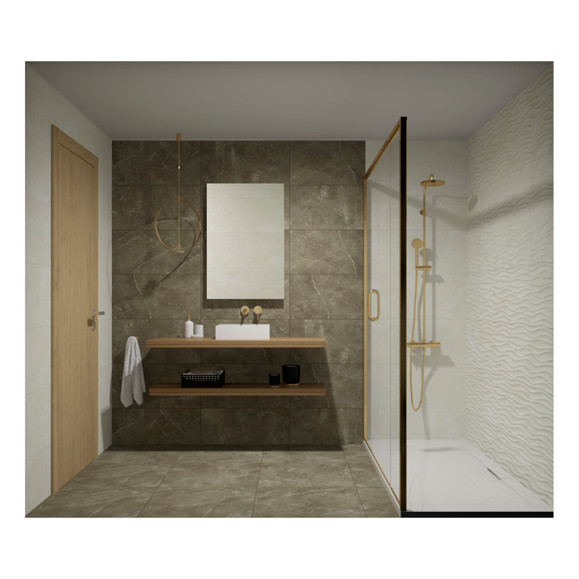 Pavimento Marble Tortora Retificado 60x60cm Love