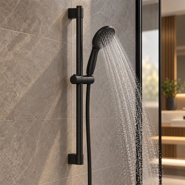Rampa de Duche com Chuveiro 2 Jatos Tempesta 110 Preto Mate Grohe Rampa de Duche com Chuveiro 2 Jatos Tempesta 110 Preto Mate Grohe