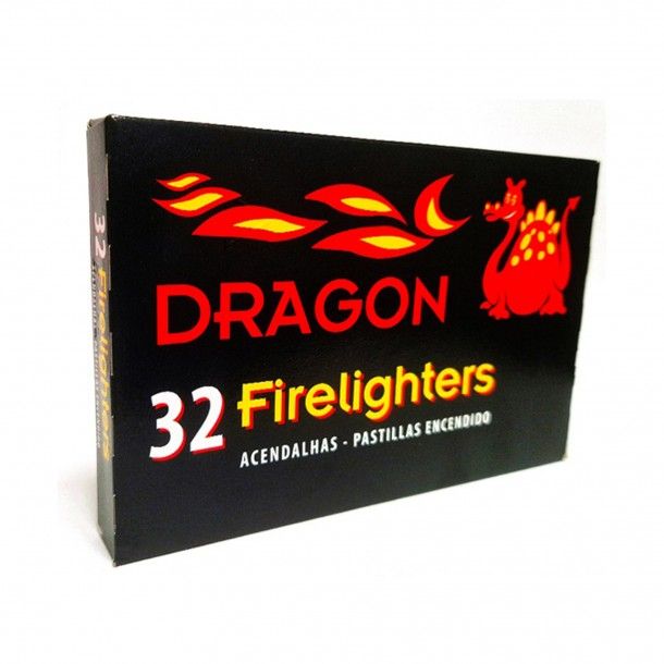 Acendalhas Brancas 32 Cubos Dragon Acendalhas Brancas 32 Cubos Dragon