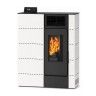 Salamandra a Pellets Chapa 12Kw Dubai Branca Delba