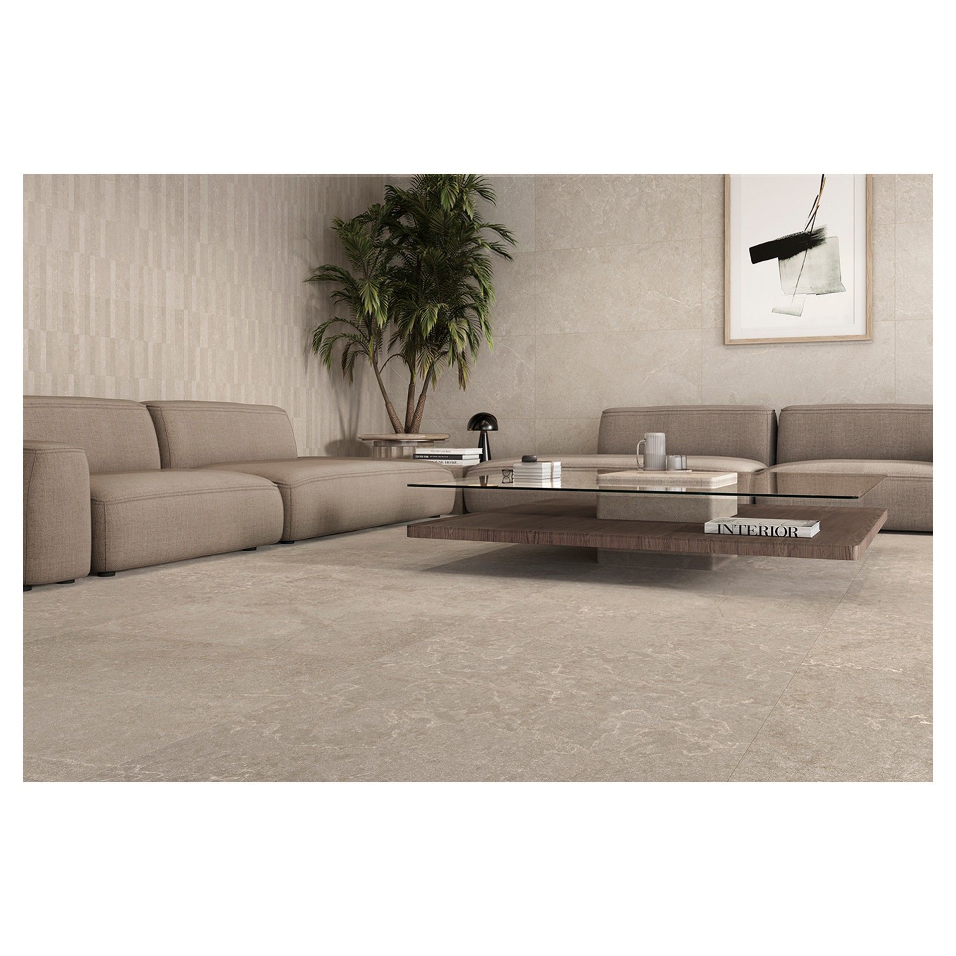 Pavimento Nora Sand Retificado 60x120cm Mythage