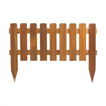 Cerca de Madeira Fixa de Jardim 110x45cm Catral